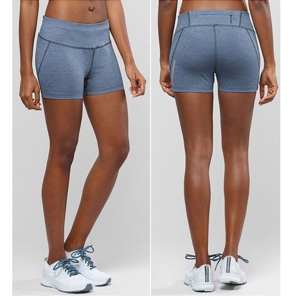 Salomon Agile Short‎ Tight Women's Small Flint Stone Gray NWT Running Training